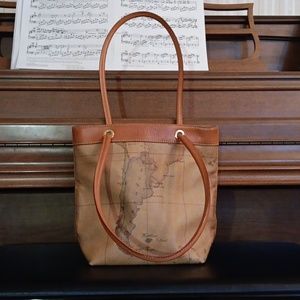 Vintage Never Used Italian Leather Alviero Martini Purse/ Shoulder Bag